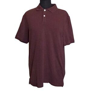 George Brand Men's Polo Shirt Brownish Red Color Cotton Blend Size M (38-40)